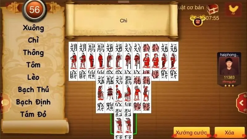 cach choi bai chan 02 Các Loại Quân Bài và Cách Phân Chia